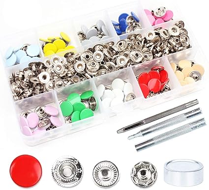 Liuer 100 Metalen Drukknopen Met Knopen Voor Kleding Jassen Jeans Armbanden Tassen 12 5 Mm Amazon Nl