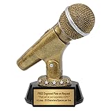 Decade Awards Gold Microphone Trophy - Celebrate