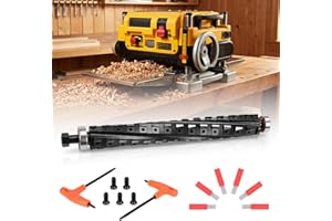 13 Inch Spiral Helical Cutterhead Compatible with DeWalt DW735 DW735X DW735-XE Bearings Pre-installed, Inserts Not Included i