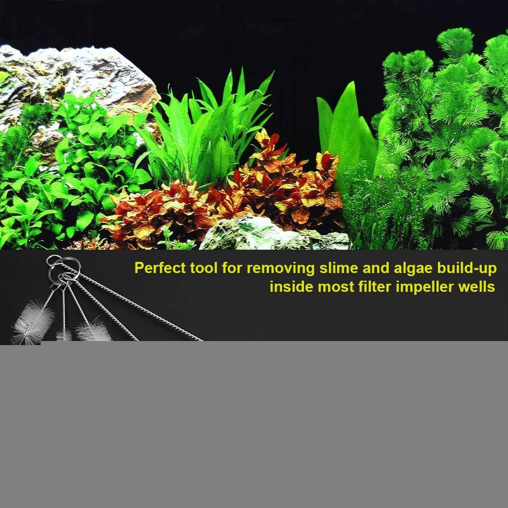 5Pcs Stainless Steel Flexible Aquarium Water Filter Pipe Cleaning Brush for Fish Tank Filter Tube and Hose Cleaner - Image 3