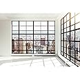 Yeele 10x8ft Skyscraper Window Backdrop Office Building French Window Transparent Glass Window City Landscape Photography Background Man Adult Portrait Photo Shooting Vinyl Wallpaper Studio Props