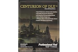 Centurion Deluxe Oil Primed Linen Pad (16x20 in) 10 Sheets per Pad –11 oz. No Bleed Pages, Lightweight, Easy To Travel Canvas