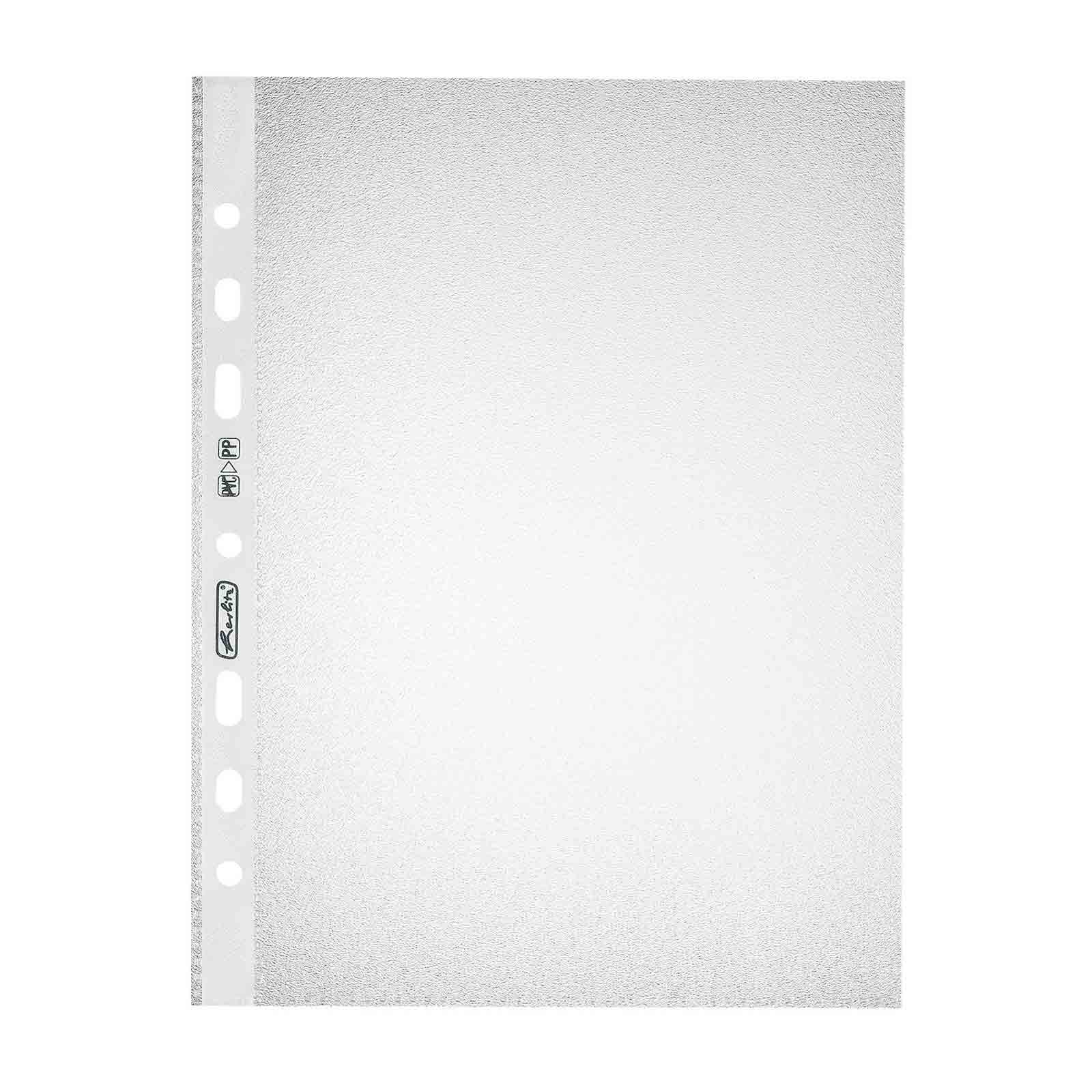Herlitz A5 Embossed Punched Pocket (100 Pieces)