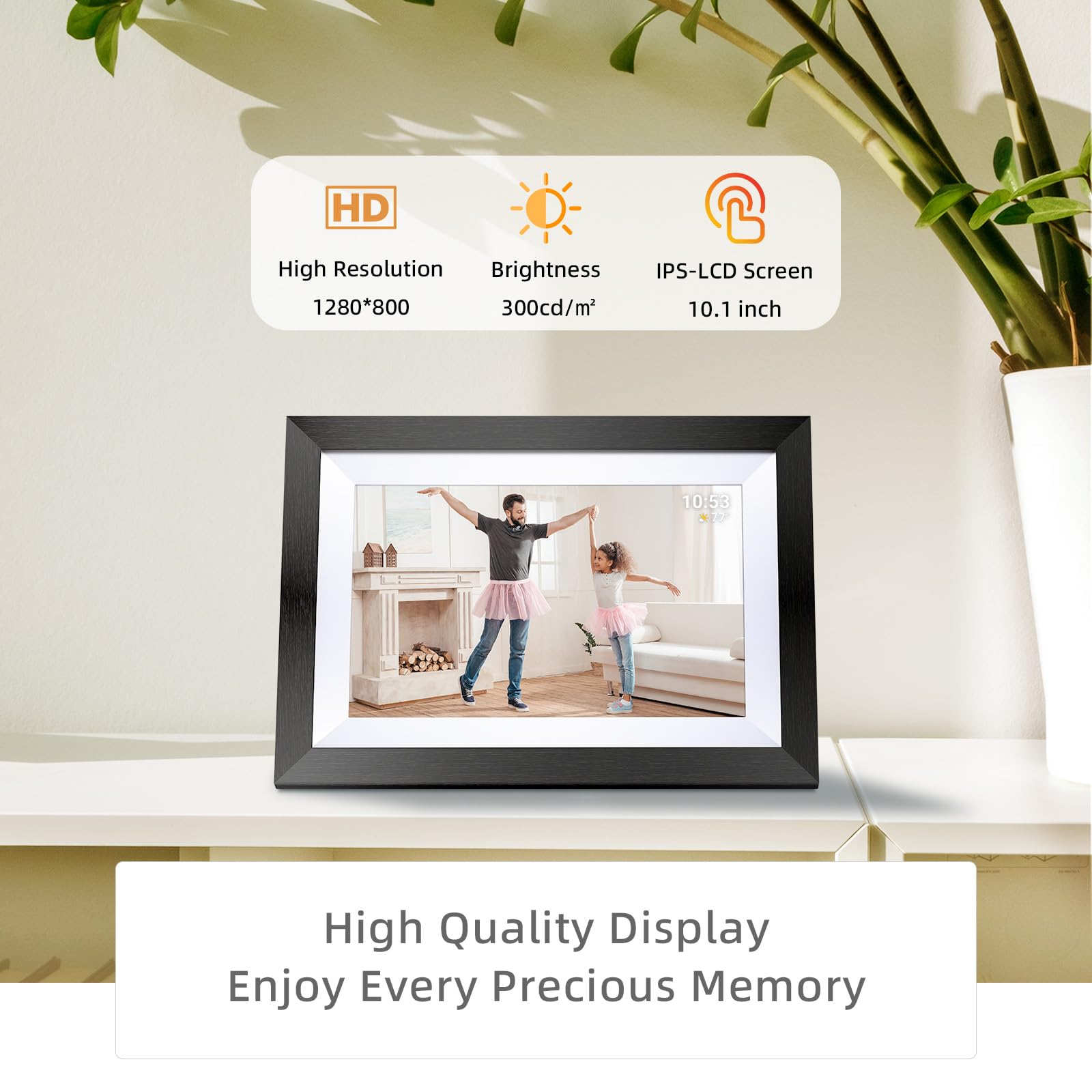 Eptusmey Digital Picture Frame Built-in 32GB 10.1