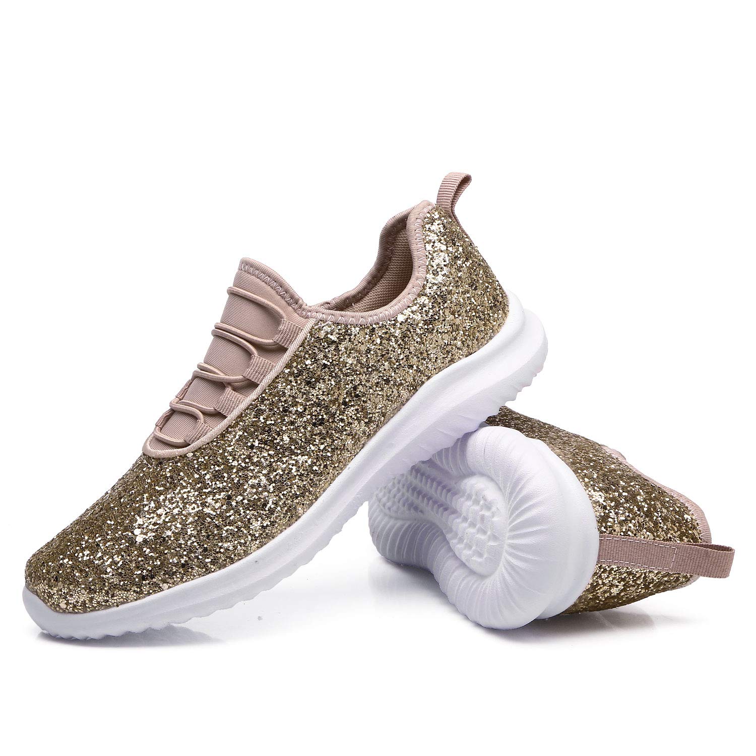 ladies glitter trainers