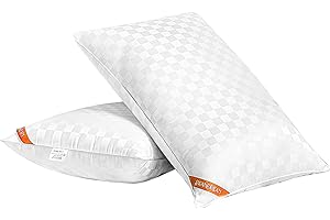 Swandream Standard Size Pillows Set of 2, Soft and Skin Friendly Down Alternative Pillow for Sleeping, Cooling Breathable Pillow for Back, Stomach or Side Sleepers, White, 20 * 26 Inches