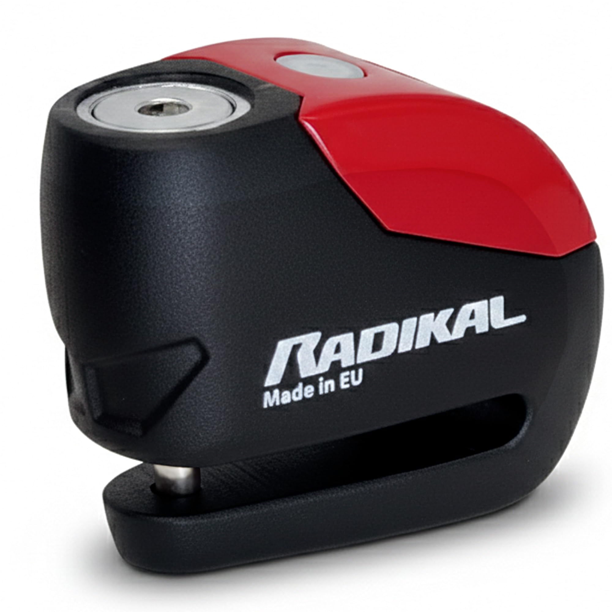 RADIKAL RK9 Disc Lock Alarm 120db ON Button, More Visible, Warning Fonction, 100% Waterproof, Full Metal, Universal Anti Theft Wheel Brake Lock for Motorcycle, Scooter, Bike, Electric Scooter, Bicycle
