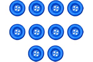 GLRXMX 10pcs 1 Inch 25mm Round 4-Hole Resin Sewing Craft Buttons for DIY Tailoring, Clothing Coats, Scrapbooking, Bulk Enviro