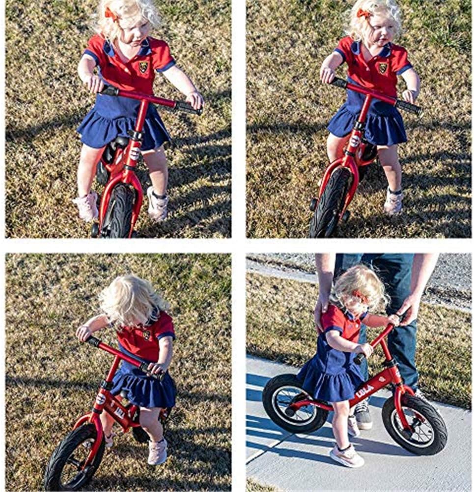 Kids Balance Bike, No Pedal Toddler Bike with Carbon Steel Frame Adjustable Handlebar and Seat 12inch Toddler Walking Bicycle for Kids 2 to 6 Years Old (Blue): Sports & Outdoors