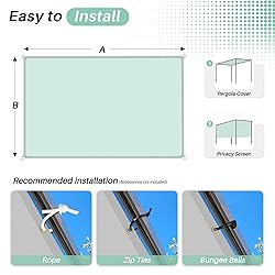 SunnyRoyal 16'x22' Waterproof Sun Shade Sail