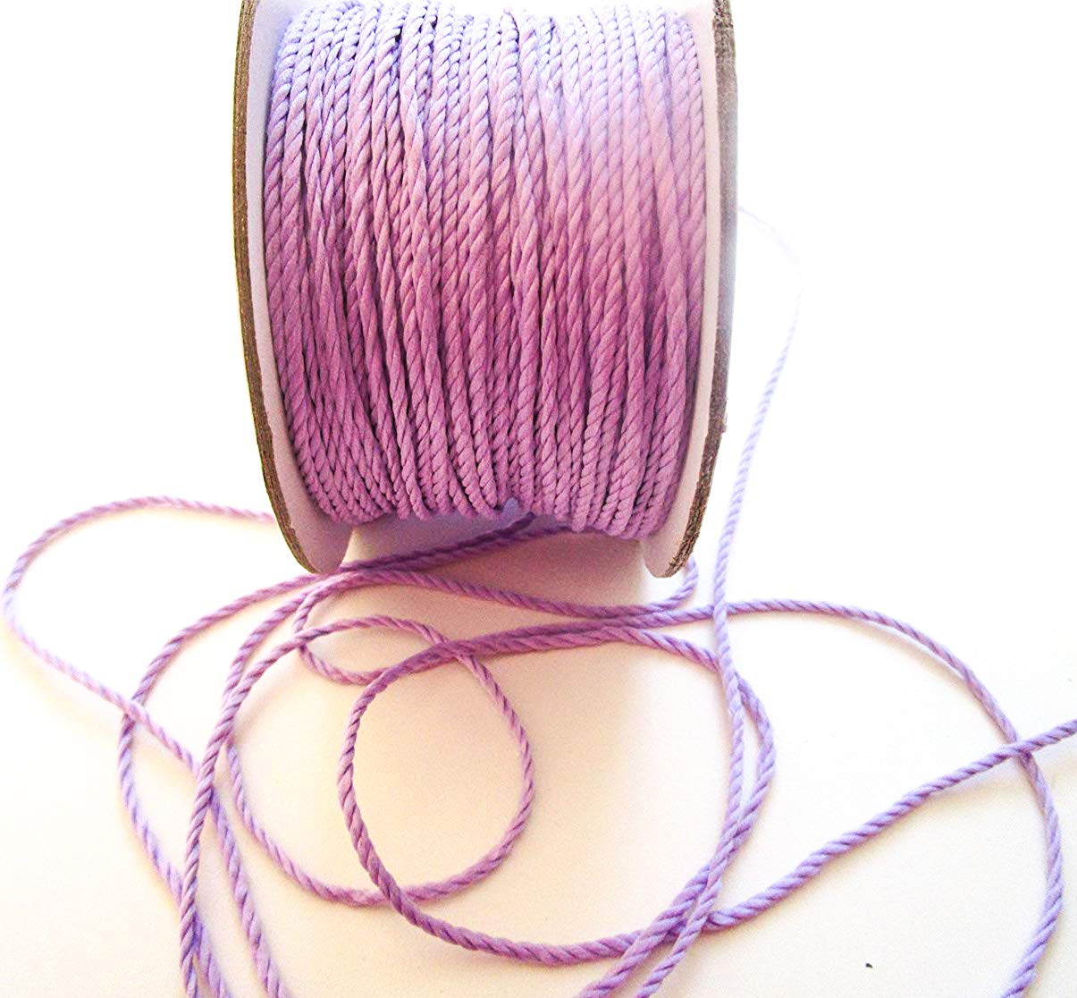 CaPiSo 50 m Cord 3 mm Wide Twisted Ribbon (Lilac)