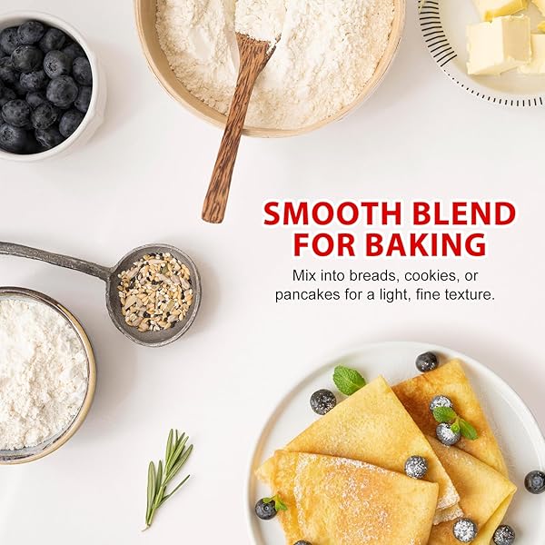 SOEOS RICE FLOUR 16 OUNCE (BASIC), 1 POUND (PACK OF 1) , RICE FLOUR FOR BAKING OR COOKING WITH RESEALABLE BAG, ALL NATURAL FOR SOURDOUGH BREAD, VEGAN, GLUTEN-FREE