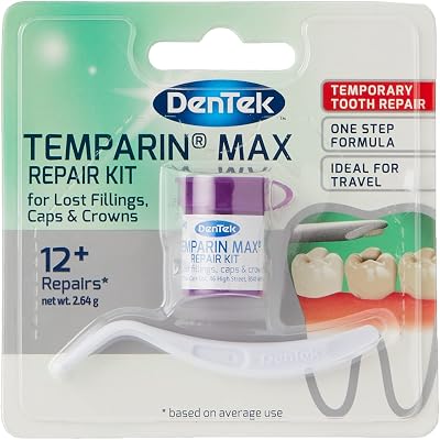 DenTek Temparin Max Dental Repair Kit 12+ Repairs Home Temporary Treatment