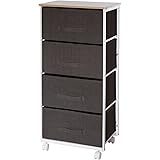 Mueble para almacenaje con ruedas y 4 cajones - Práctico y de diseño