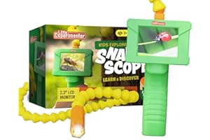 LITTLE EXPERIMENTER Borescope Snake Camera with Light for Kids, Outdoor Educational STEM Toys, Stocking Stuffer Gifts for 5 Year Old Boy, Nature Activities, for Boys, Girls Ages 4,6,7,8,9,10 Years Old