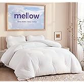 Mellow Marshmellow Comforter King/Cal King, Oeko-TEX Class I Fabric | Extra Fluffy Double-Stuffed Down Alternative Duvet Insert, All-Season Temperature-Balancing and Box-Stitch, Machine Washable
