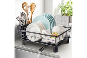 Dish Drying Rack,Rv Essentials, Kitchen Organizers and Storage, Dish Racks with Drain Board, Kitchen Essentials, Rv Accessori