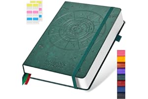 FOCUS DAY Hardcover Notebook Journal, A5 Lined Daily Journal College Ruled Notebook for Women Men, 320 Pages Thick Writing Jo