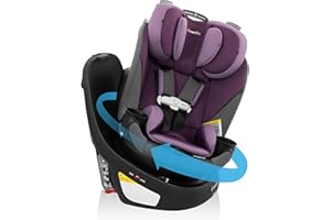 Evenflo Gold Revolve360 Slim 2-in-1 Rotational Car Seat with SensorSafe (Amethyst Purple)
