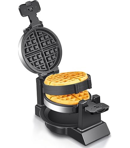 Belgian Waffle Maker with Double Waffle Plate, Yabano
