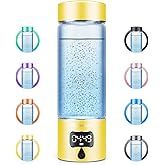 Hydrogen Water Bottle Generator with 4th Generation SPE/PEM Technology, Portable Hydrogen Water Ionizer Machine, Birthday,Xmas Gift for Husband,Wife,Lovers,Friends,Travel (Gold, 9.05in*Φ2.64in)