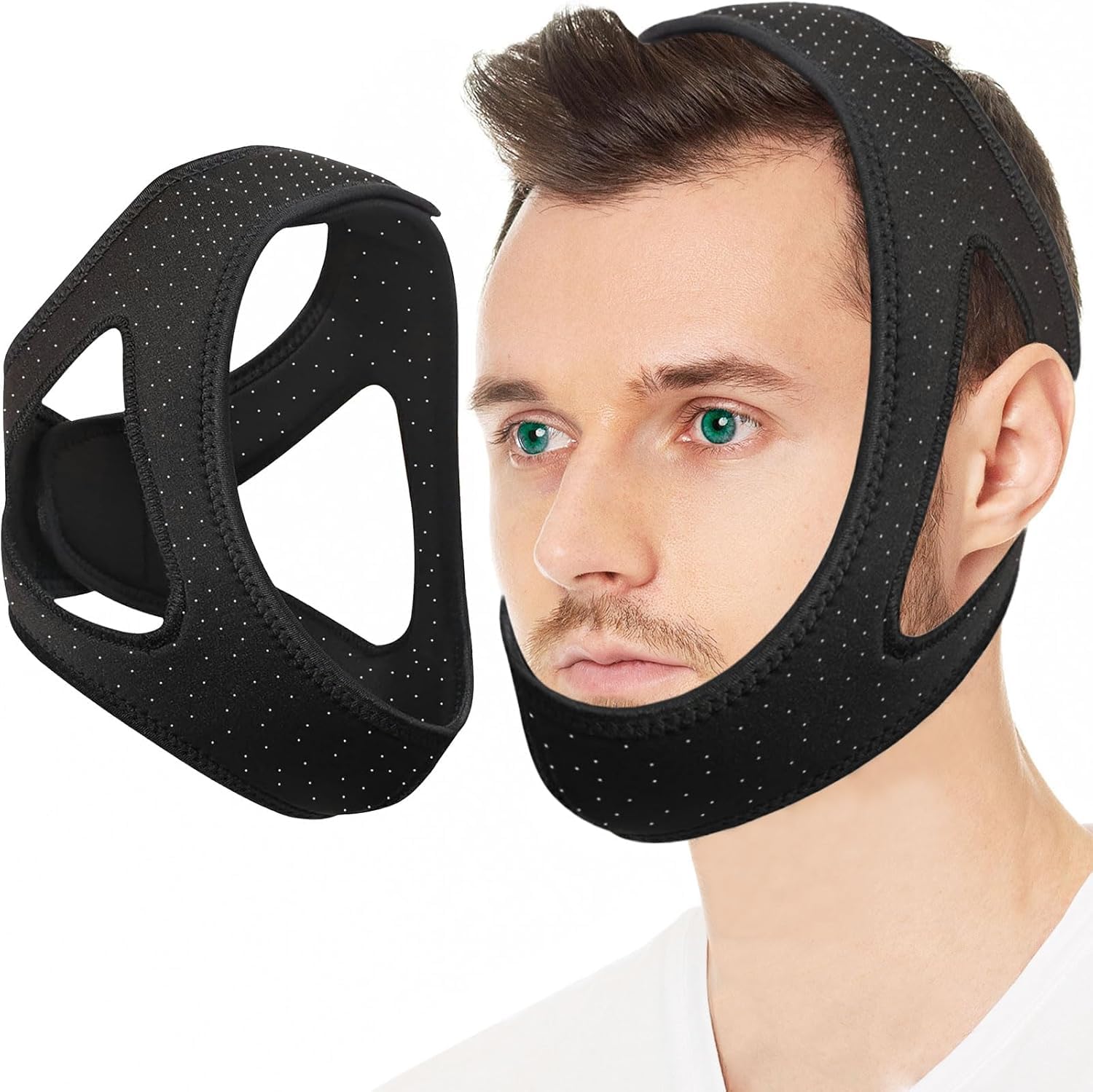 Photo 1 of Anti Snoring Devices [Upgraded] - Snoring Solution Chin Strap - Good Sleep Anti Snore Chin Strap