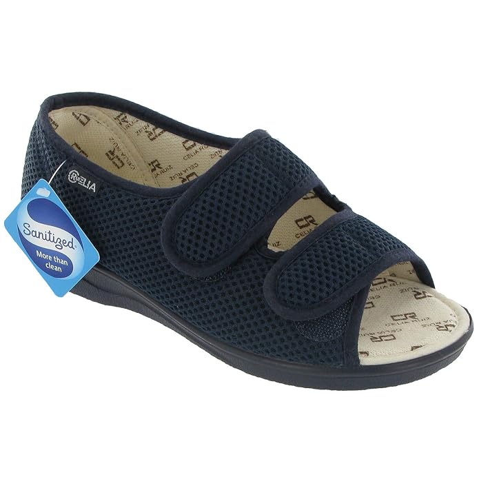 Mirak Wide Fit Sandal Navy Size 7