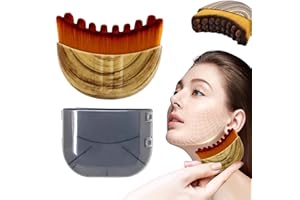 SPRSUM Lymphatic Contour Face Brush,Dry Lymphatic Contour Face Brush Soft Set,Lymphatic Drainage Massager for Face,Chin & Neck Relaxation,PortableBeauty Tool with Travel Case.