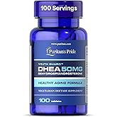 Puritan's Pride Youth Guard&trade; DHEA for Women and Men 50mg, 100 Tablets | Dietary Supplement for Healthy Aging, 3 Month Supply