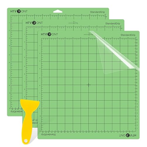 HTVRONT Standard Grip Cutting Mat for Cricut,3 Pack Cutting Mat
