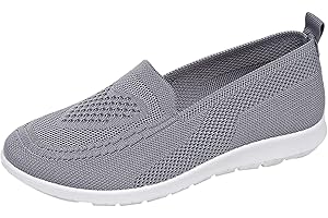 Women's Mesh Walking Shoes Summer Breathable Soft Arch Support Walking Anti-Skid Sports Shoes