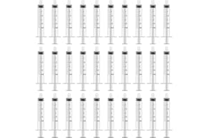 WANBAO 50 Pcs 3ml 3cc Syringe No Needle Plastic Syringe for Pets Oral, Refilling, Oil or Glue Applicator, Measuring or Transfering Tiny Amount of Liquids, Without Cap