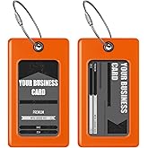 Luggage Tags Business Card Holder by TUFFTAAG - Durable Travel ID Bag Tag, Secure & Flexible, Perfect for Suitcases, Backpacks, and Carry-Ons, Easy Identification