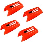 Record Player Needles Replacement, SOOFOTO Durable Diamond Turntable Record Stylus for Victrola, Crosley, Sylvania, 1byone, Soundesign, and Teac Vinyl LP Phonograph(Pack of 4)