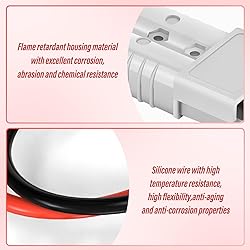 QCDENG 4PCS 50Amp Battery Quick Connect/Disconnect