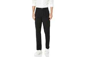 Amazon Essentials Men's Classic-Fit Wrinkle-Resistant Pleated Chino Pant (Available in Big & Tall)