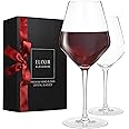 ELIXIR GLASSWARE Red Wine Glasses Set of 2-22 oz - Large Wine Glasses - Hand Blown Long Stem Wine Glasses - Wine Glass Set - Housewarming Gifts, Wine Gifts for Women, Premium Crystal Wine Glasses