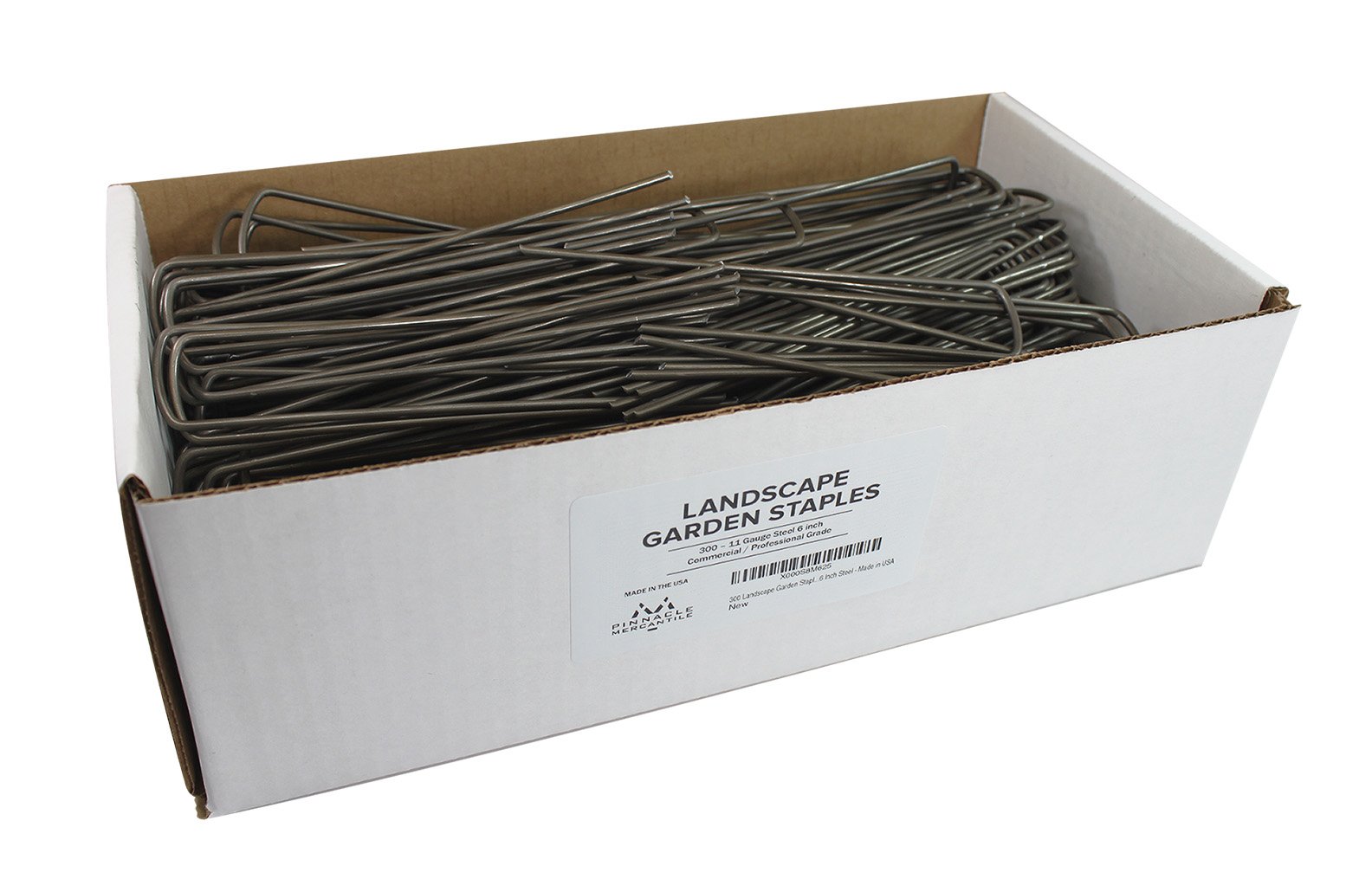 300 Garden Landscape Fabric Staples Strong Durable 6 Inch Steel Made in