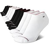 Tommy Hilfiger Womens No Show Socks - 12 Pack Lightweight Athletic Performance Cushioned Low Cut Running Socks for Women