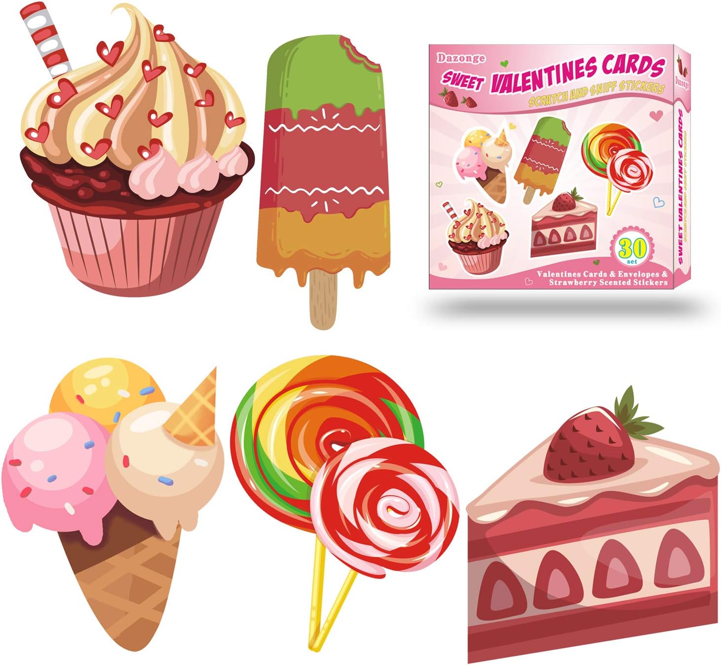 Amazon Com Valentine Day Cards For Kids Pack Of 30 Valentine