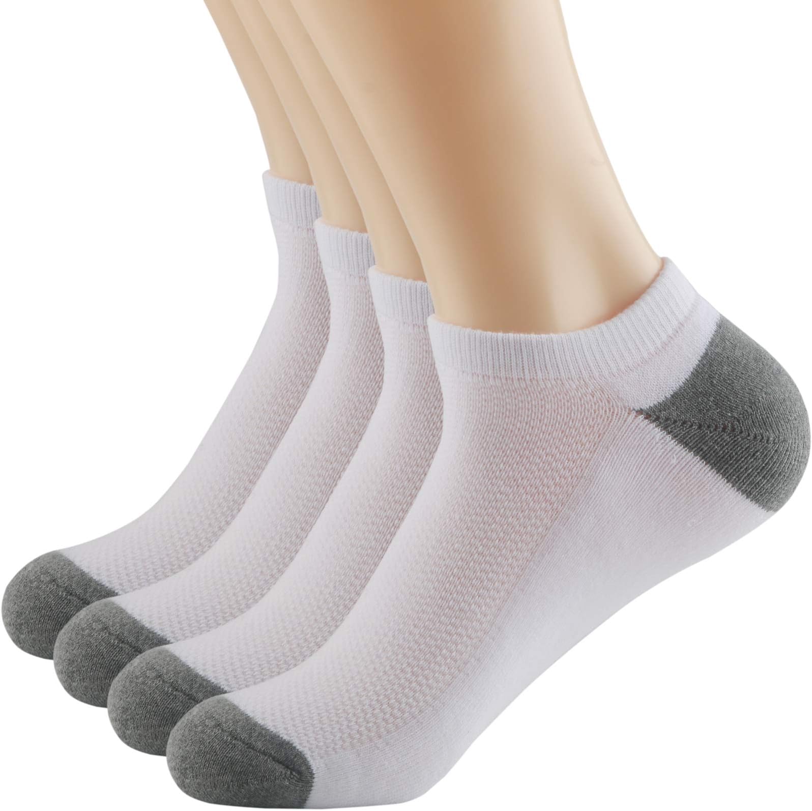 Thsbird Mens Comfort Mesh Ankle No Show Socks- Low Cut Cotton Crew Running Casual Knit Ankle Socks