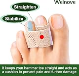 Welnove 6Pcs Hammer Toe Straightener Cushioned Toe Wraps view 5
