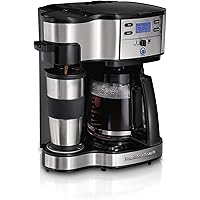 Hamilton Beach 2-Way Brewer Coffee Maker, Single-Serve and 12-Cup Pot, Stainless Steel (49980A), Carafe