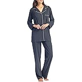 Fishers Finery Women's EcoFabric Full Length Pajama Set; Long Sleeve with Gift Box