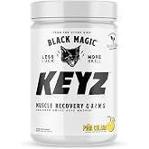 Black Magic Keyz Amino Acid Matrix Powder - Muscle Recovery &amp; Endurance - EAA's, BCAA's, &amp; Taurine - Keto, No Sugar, Caffeine Free - Pina Colada - 14.81 oz