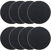 Becozofu 7.25 inch Kitchen Compost Bin Charcoal Filter Replacements, Compost Pail Replacement Carbon Filters, Round, Activated Charcoal, Set of 8