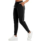 VOOVEEYA Women's Yoga Joggers Pants Stretchy Sweatpants with Pockets High Waist for Workout, Running, Lounge, Travel