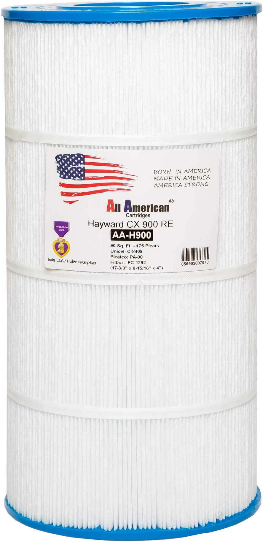 Hayward CX900RE, Star Clear Plus C-900, Unicel C-8409, Pleatco PA90, Filbur FC-1292, Aladdin 19002 All American 8018 Replacement Swimming Pool Filter Cartridge
