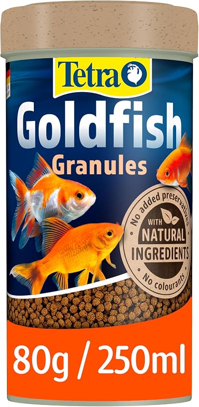 Tetra Goldfish Fish Food Granules Complete Food for Small Goldfish 80 g