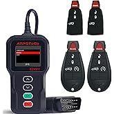 ATPSTOGO DIY Key Fob Replacement fits for Dodge Challenger Charger Durango Journey Chrysler 300 2008 2009 2010 2011 2012 2013 2014 Keyless Entry Remote Control Key Kit FCC ID: IYZ-C01C M3N5WY783X